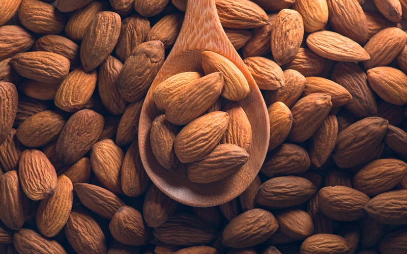 almendras para receta de pollo con frutos secos