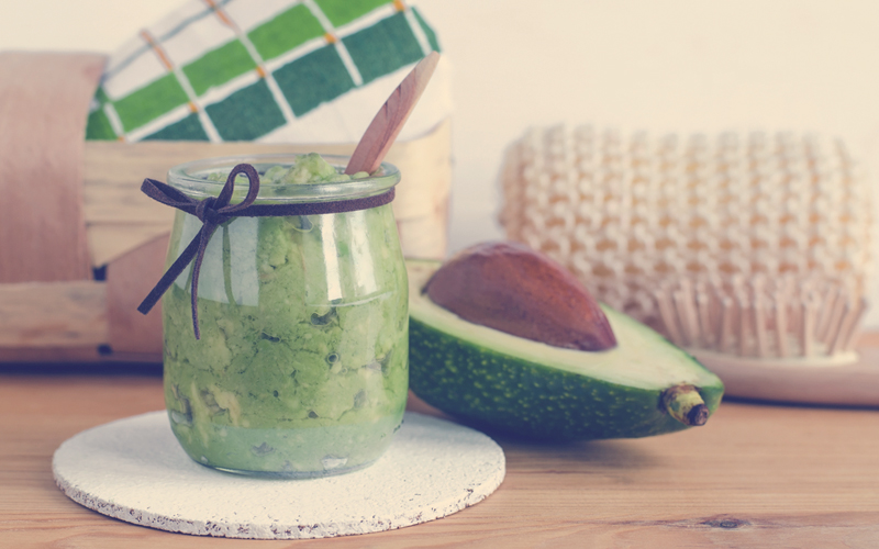 aguacate en crema para mascarillas para el cabello caseras