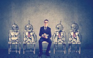 Trabajar del futuro sentado al lado de robots