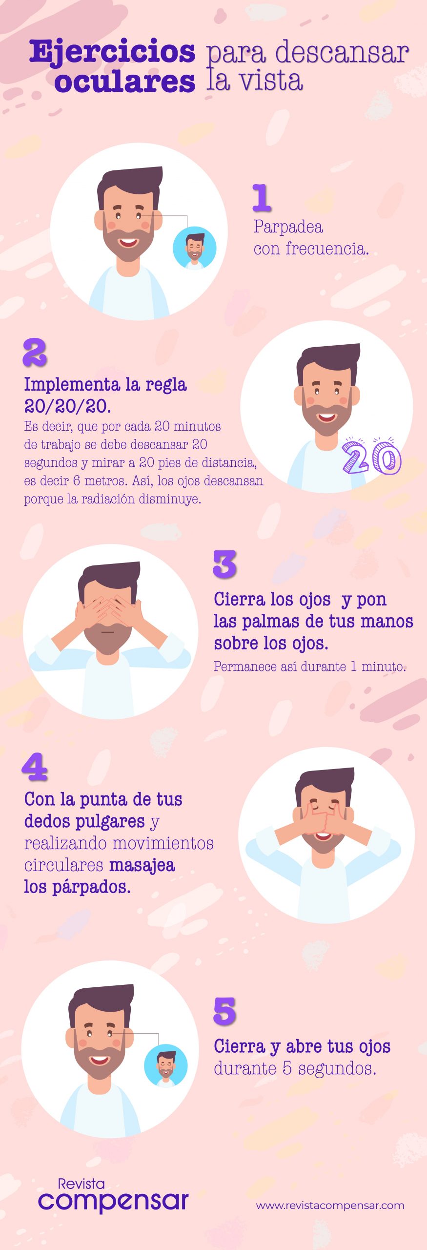 Ejercicios oculares para descansar la vista 