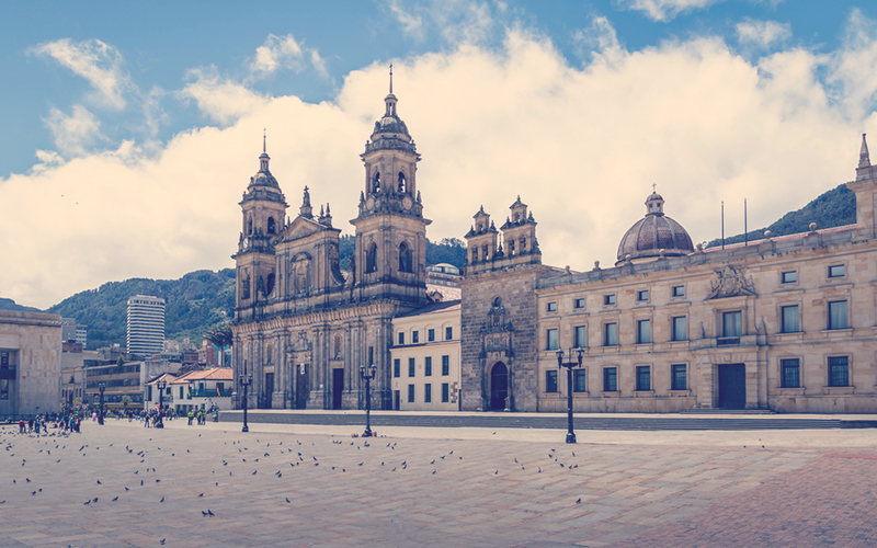 Plaza de Bolívar en Bogotá