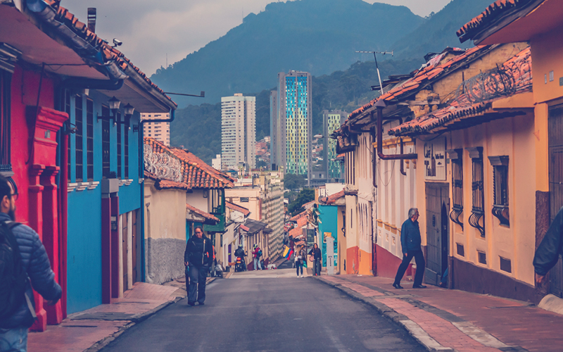 Calle de la Candelaria en Bogotá