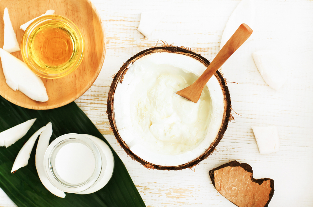 Crema de coco para cabello seco