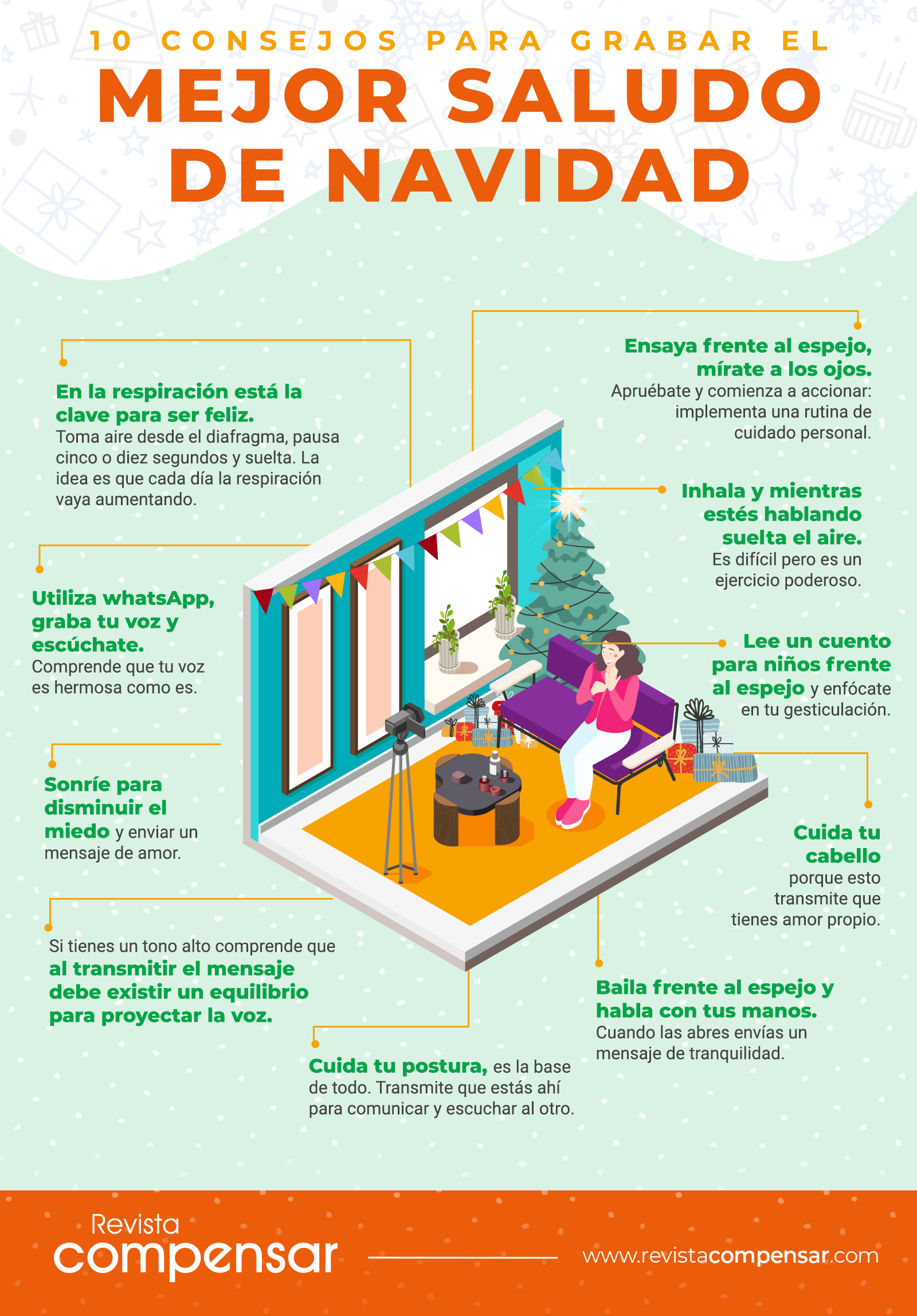 Consejos para grabar el mejor saludo de Navidad 