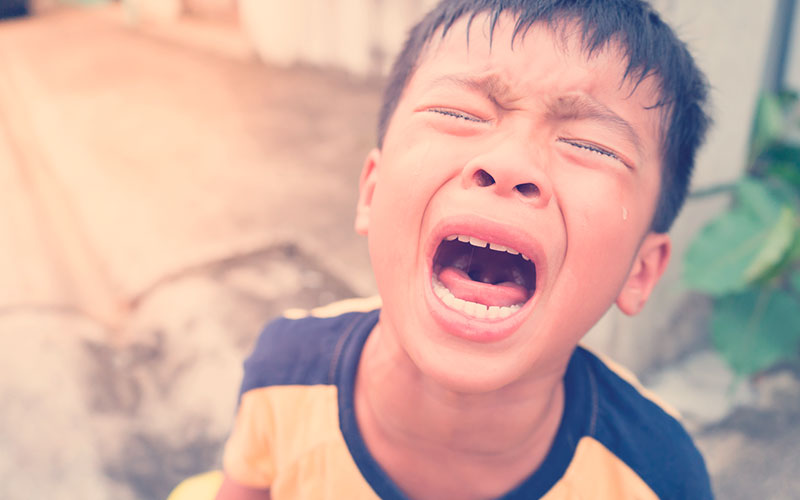 Niño llorando 