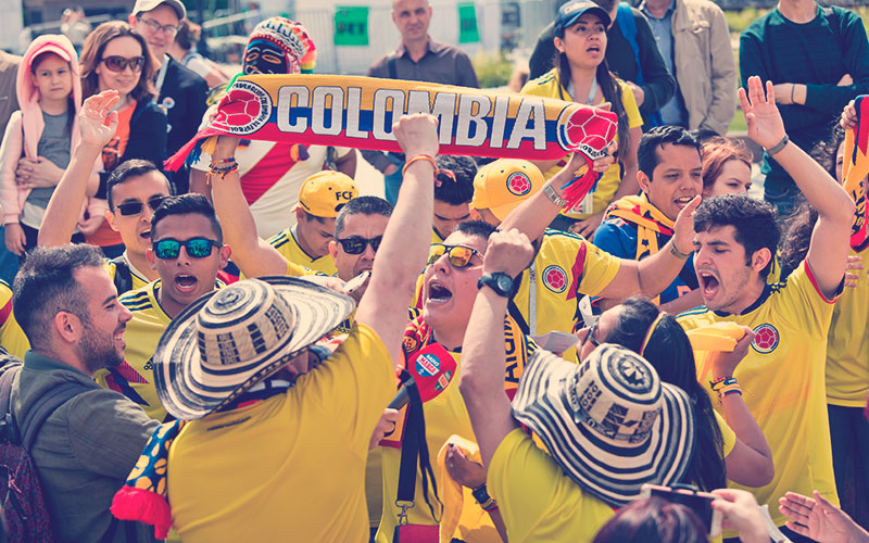 fans de la Selección Colombia en Rusia