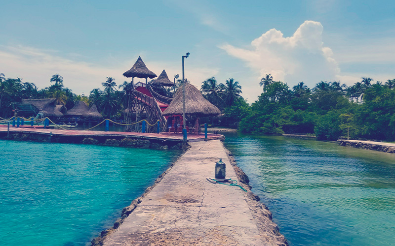 Isla Múcura -playa-colombiana