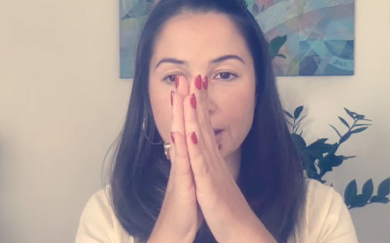 Diana Bordón, Facial yoga plan segundo paso ejercicio para la cara
