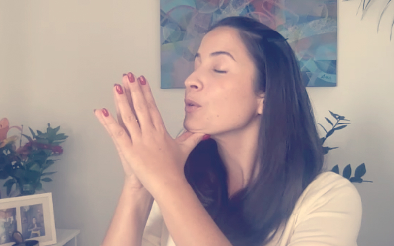 Diana Bordón, Facial yoga plan primer paso ejercicio para la cara