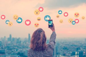 influencer e iconos de reacciones de redes sociales