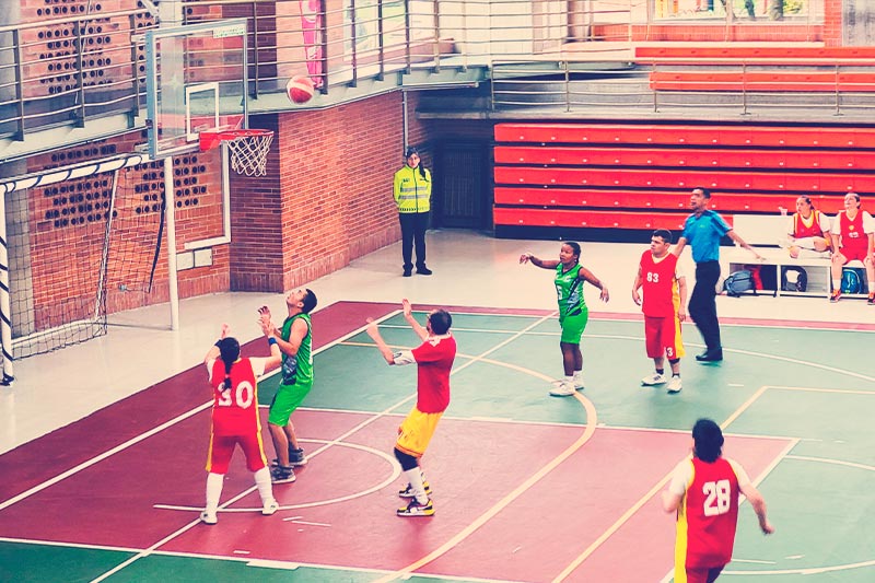 la selección de baloncesto de la actividad deportiva de Bogotá 