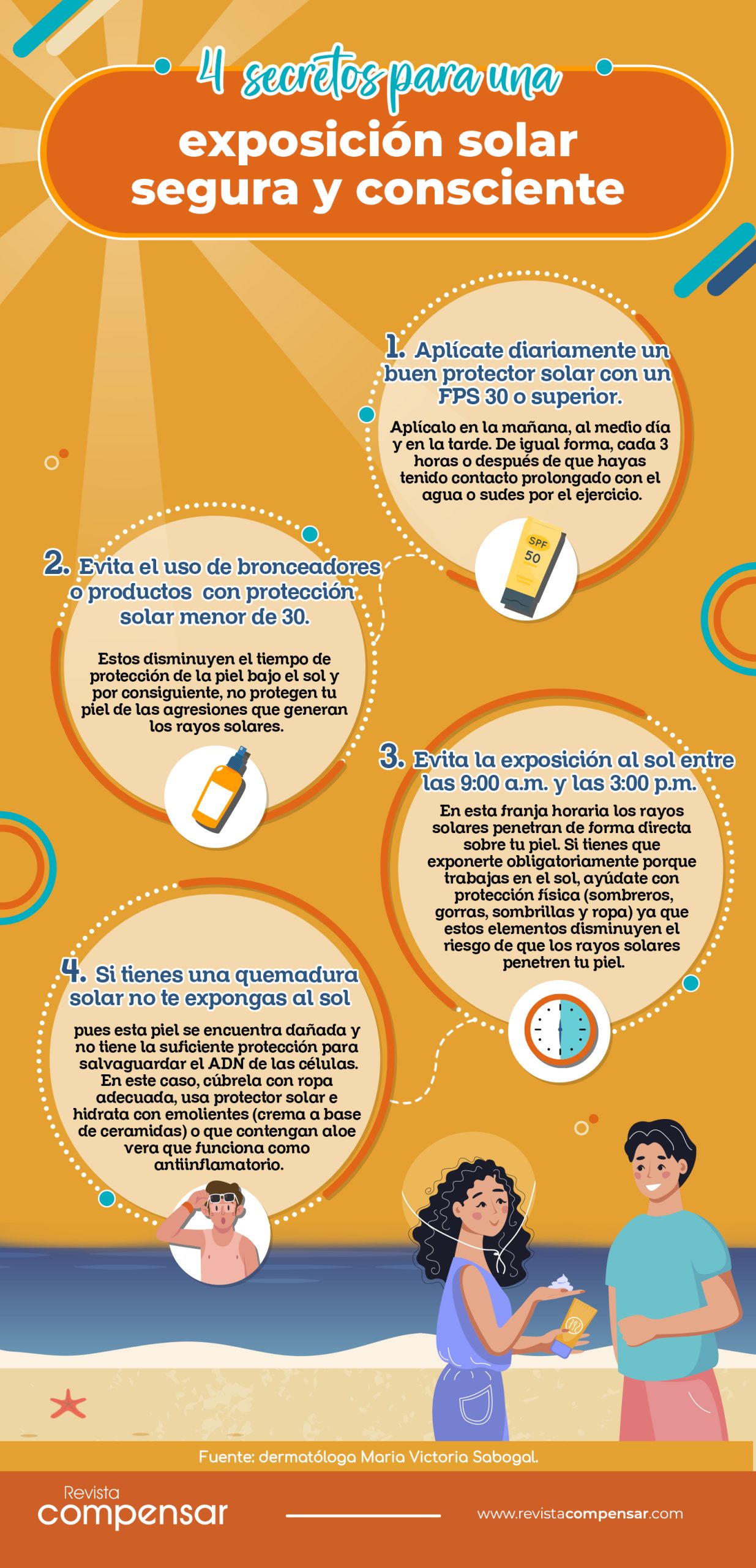 Consejos para broncear la piel