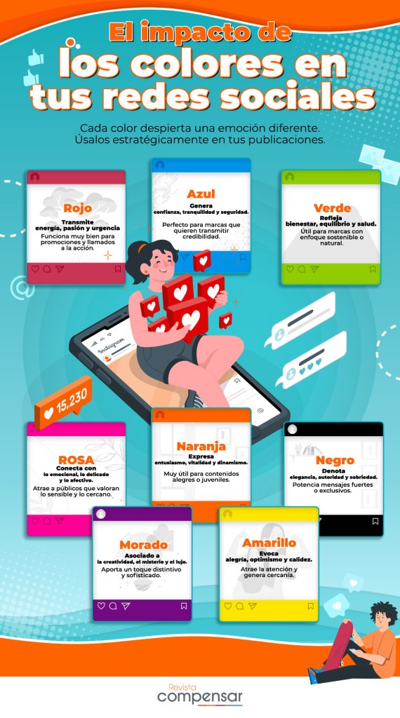 El impacto de los colores en tus redes sociales