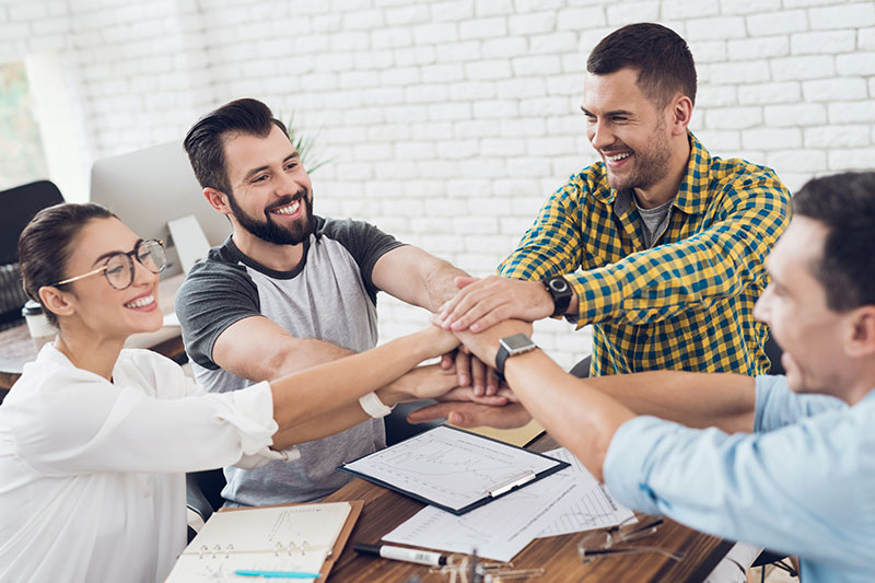 equipo de trabajo unido