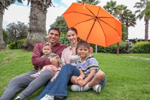 familia benficiaria de cajas de compensación