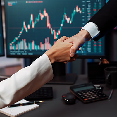 bolsa de valores con brokers