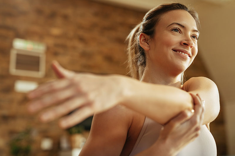 mujer haciendo ejercicio