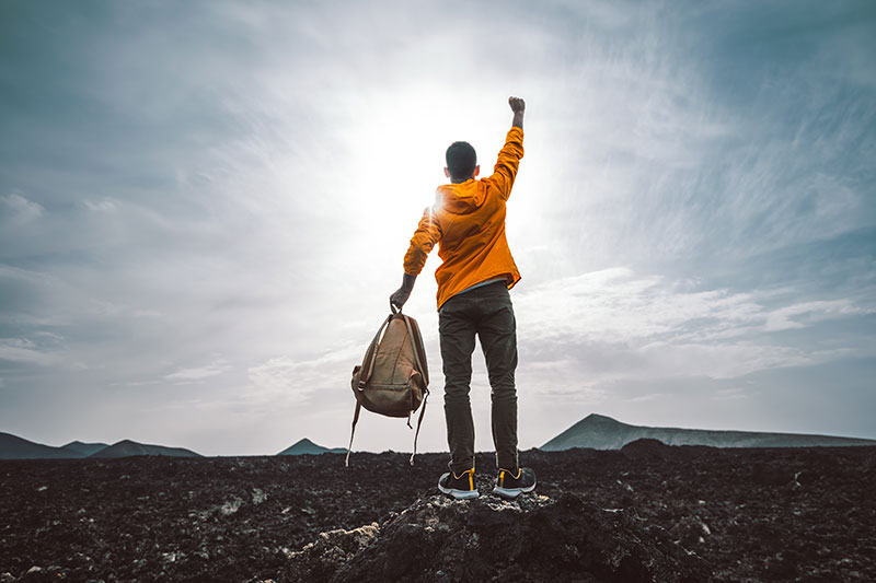 hombre con perseverancia